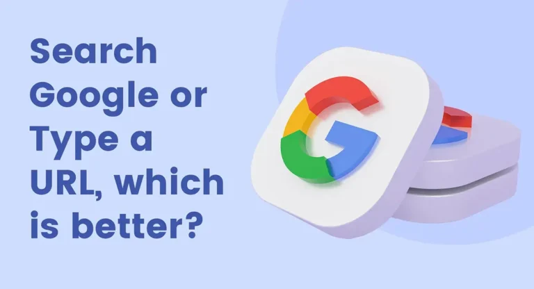 google icon with Search Google or Type a URL Which Is Better written in text