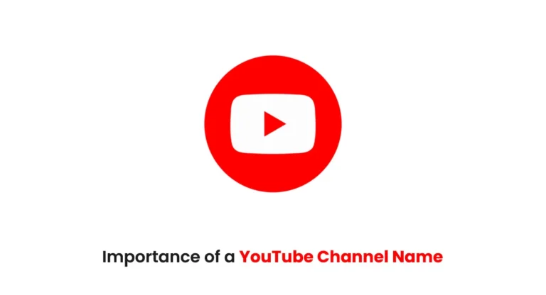 youtube logo with text written Importance of a YouTube Channel Name