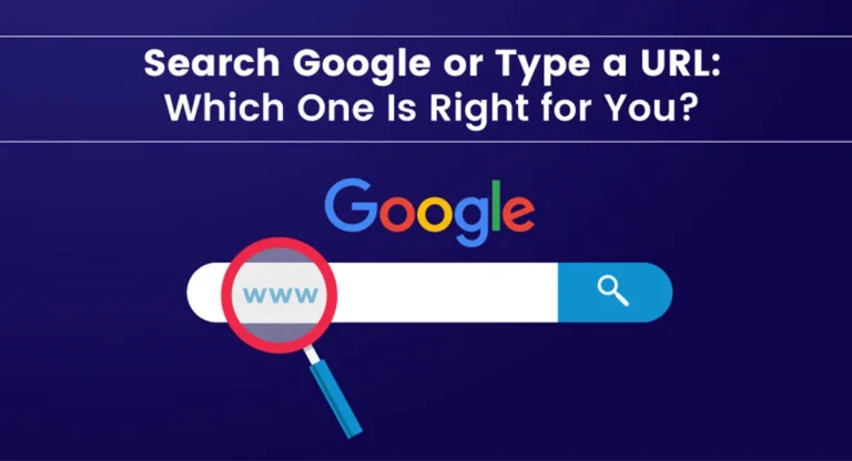 google search bar with Search Google or Type a URL Which Is Better written in text