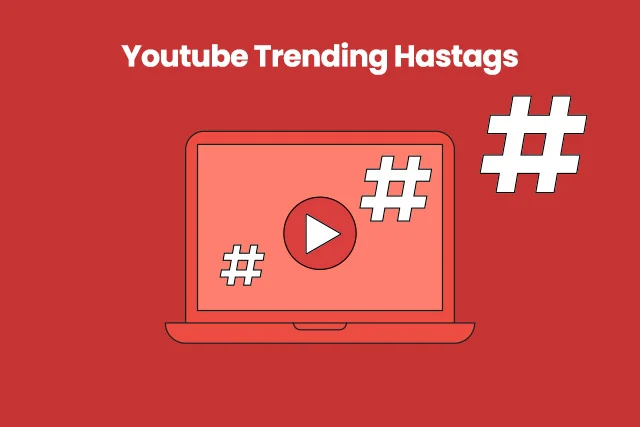 youtube trending hashtags written in text