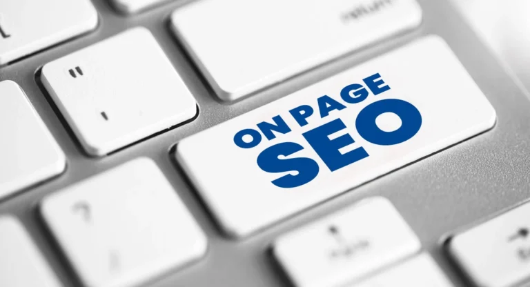 on page seo big blue button on keyboard