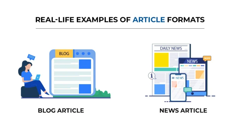 graphic of Examples of Article Formats