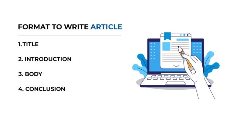 graphic about Format to write article